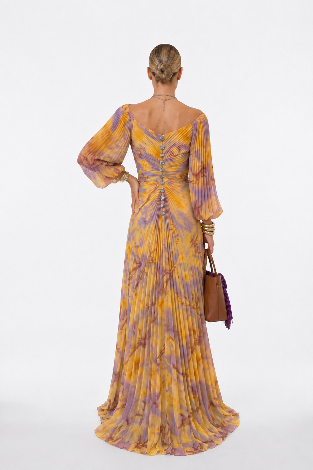 Lola | Vestido Largo Floral con Escote Profundo