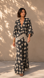 Aitana | Vestido mujer halter bordado blanco