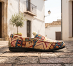 Diego | Mocasin hombre tejido étnico multicolor