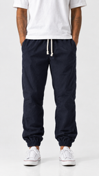 Martín | Pantalón jogger de algodón con cintura elástica y cordón ajustable